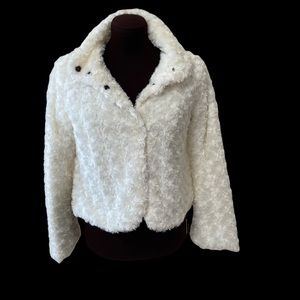 NWT DKNY fake fur girl jacket